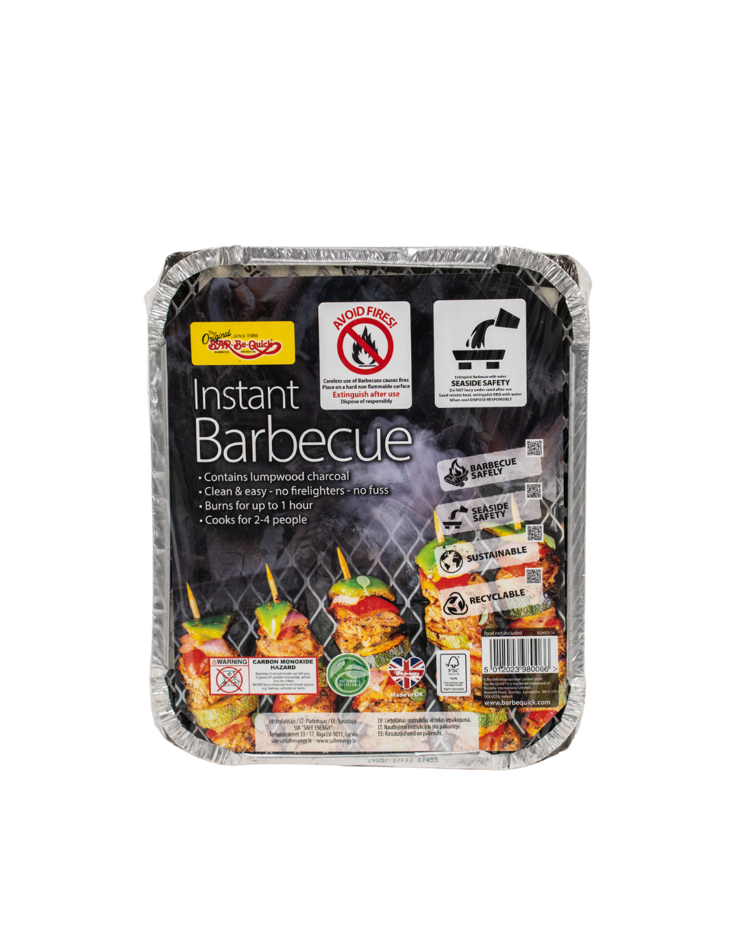 Instant Wegwerp BBQ 2 personen